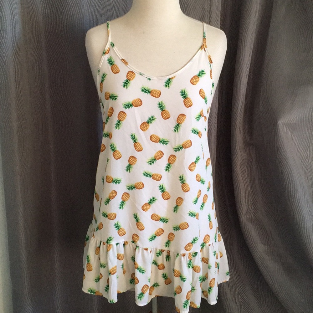 Pineapple Print Dress
